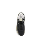 Schwarze Bos Taurus Kalbsleder Sneaker