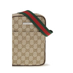Beige Stoff-Schultertasche Gucci