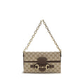 Beige Stoff-Schultertasche Gucci