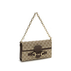 Beige Stoff-Schultertasche Gucci