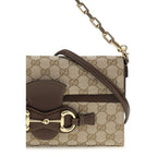 Beige Stoff-Schultertasche Gucci
