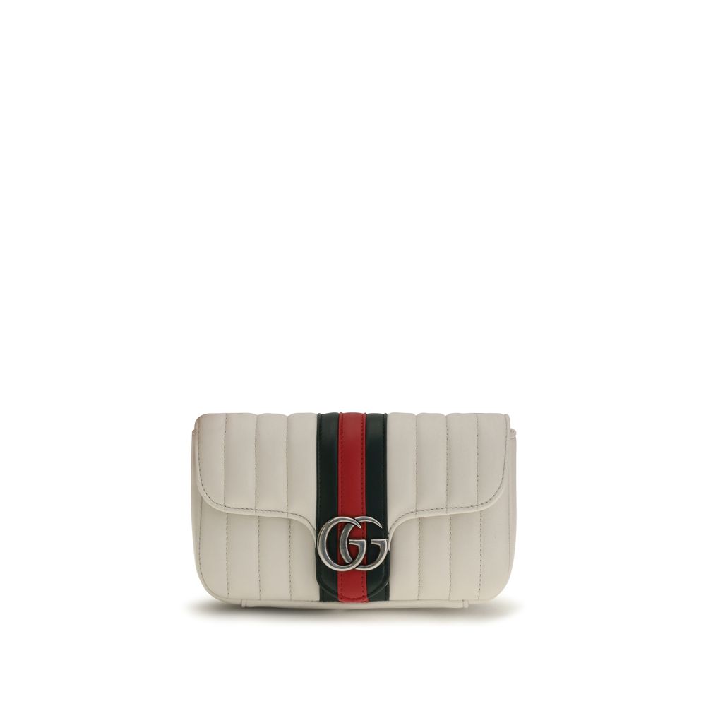 Weiße Lammleder Schultertasche Ovis Aries Gucci