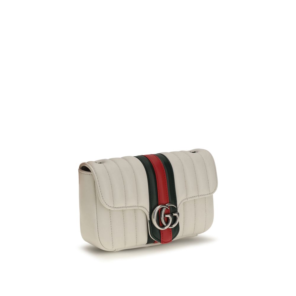 Weiße Lammleder Schultertasche Ovis Aries Gucci
