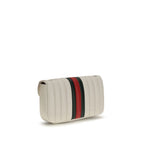 Weiße Lammleder Schultertasche Ovis Aries Gucci