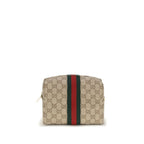 Beige Stoff-Schultertasche Gucci