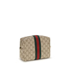 Beige Stoff-Schultertasche Gucci