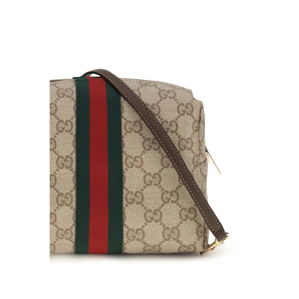 Beige Stoff-Schultertasche Gucci