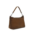Schultertasche aus braunem Lammleder Ovis Aries