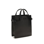 Schwarze Bos Taurus Kalbsleder Schultertasche