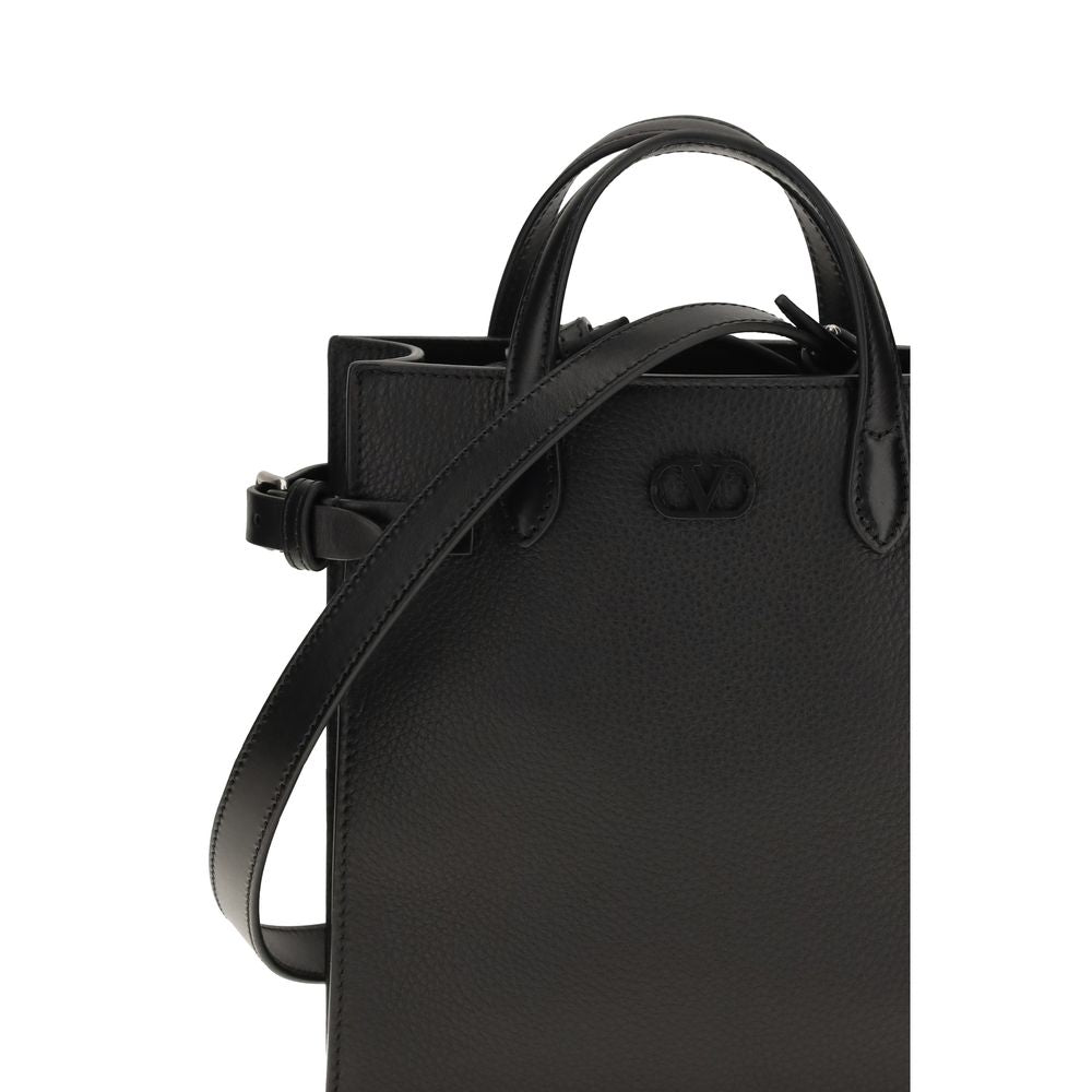 Schwarze Bos Taurus Kalbsleder Schultertasche