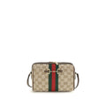 Beige Stoff-Schultertasche Gucci