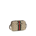 Beige Stoff-Schultertasche Gucci