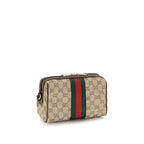 Beige Stoff-Schultertasche Gucci