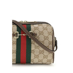 Beige Stoff-Schultertasche Gucci