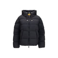 Schwarze Daunenjacke aus Gänsedaunen, durchgehend