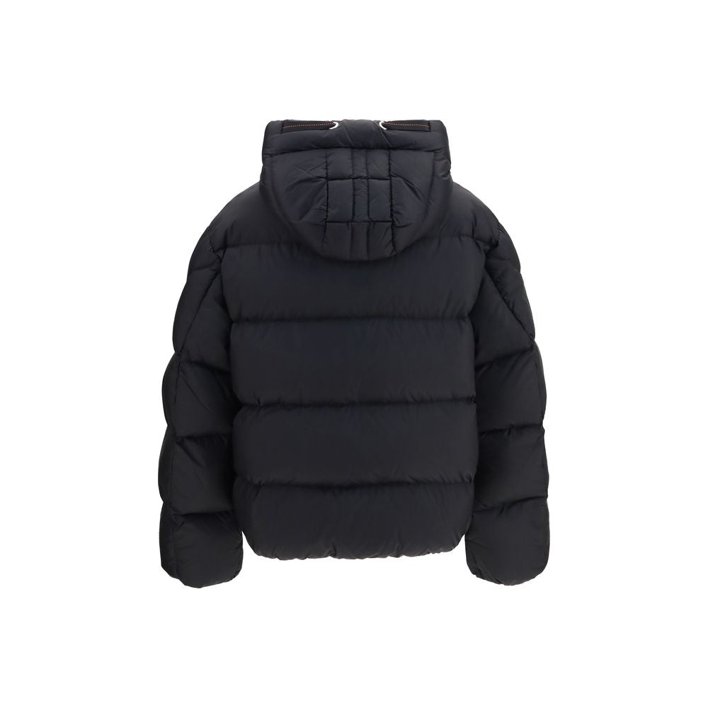 Schwarze Daunenjacke aus Gänsedaunen, durchgehend
