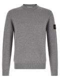 Grauer Cardigan aus reiner Schurwolle