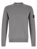 Grauer Cardigan aus reiner Schurwolle