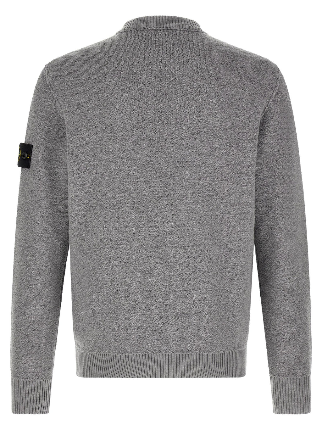 Grauer Cardigan aus reiner Schurwolle