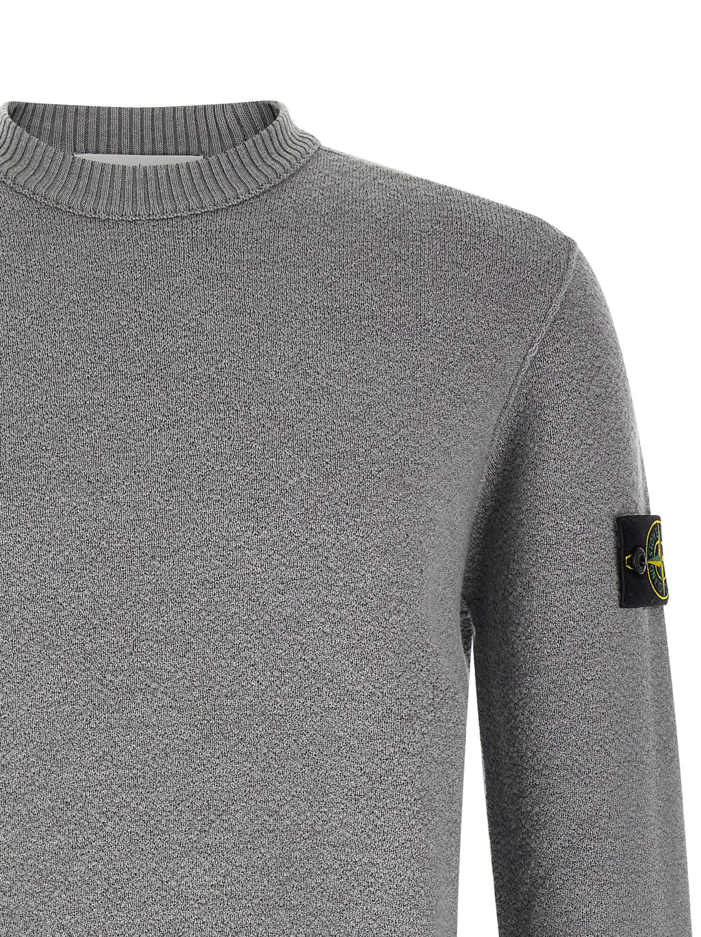 Grauer Cardigan aus reiner Schurwolle