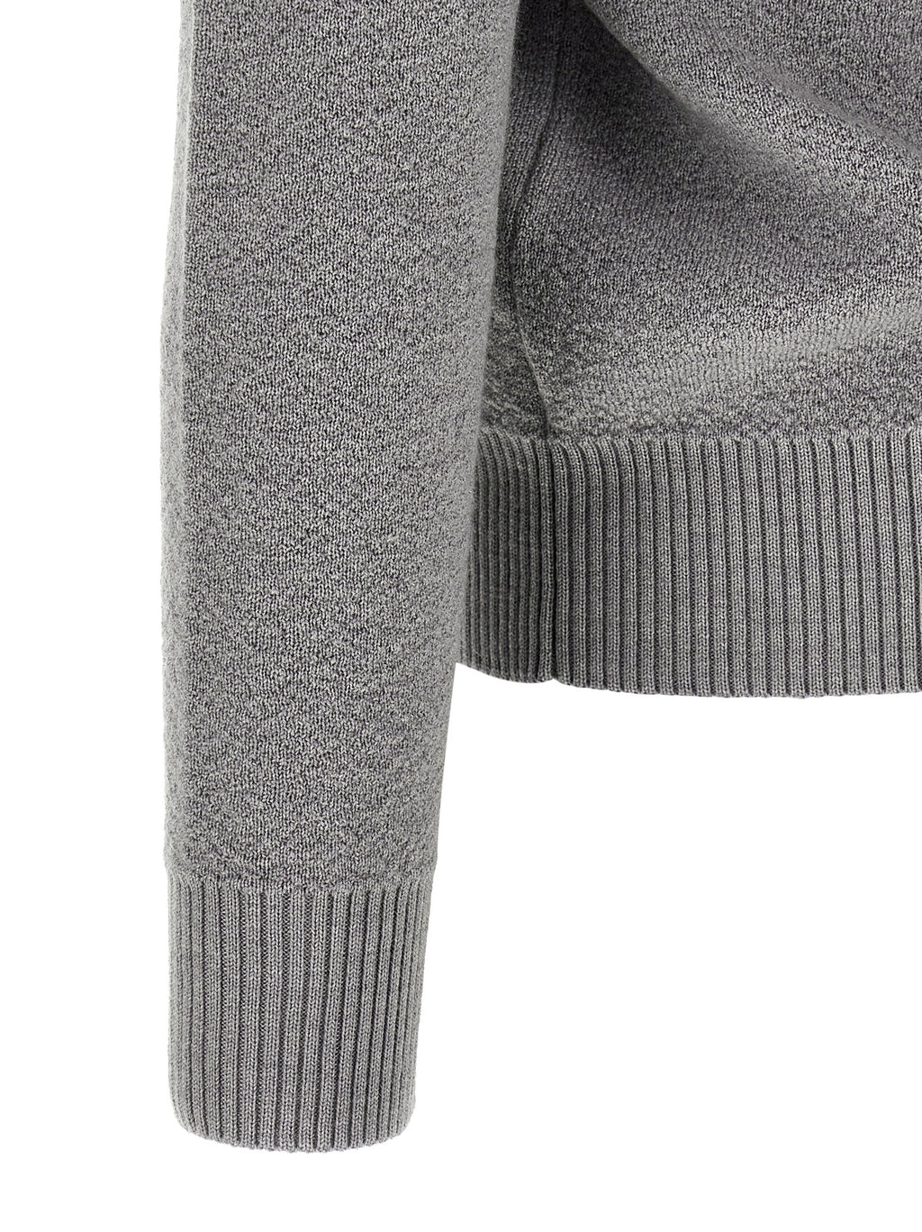 Grauer Cardigan aus reiner Schurwolle