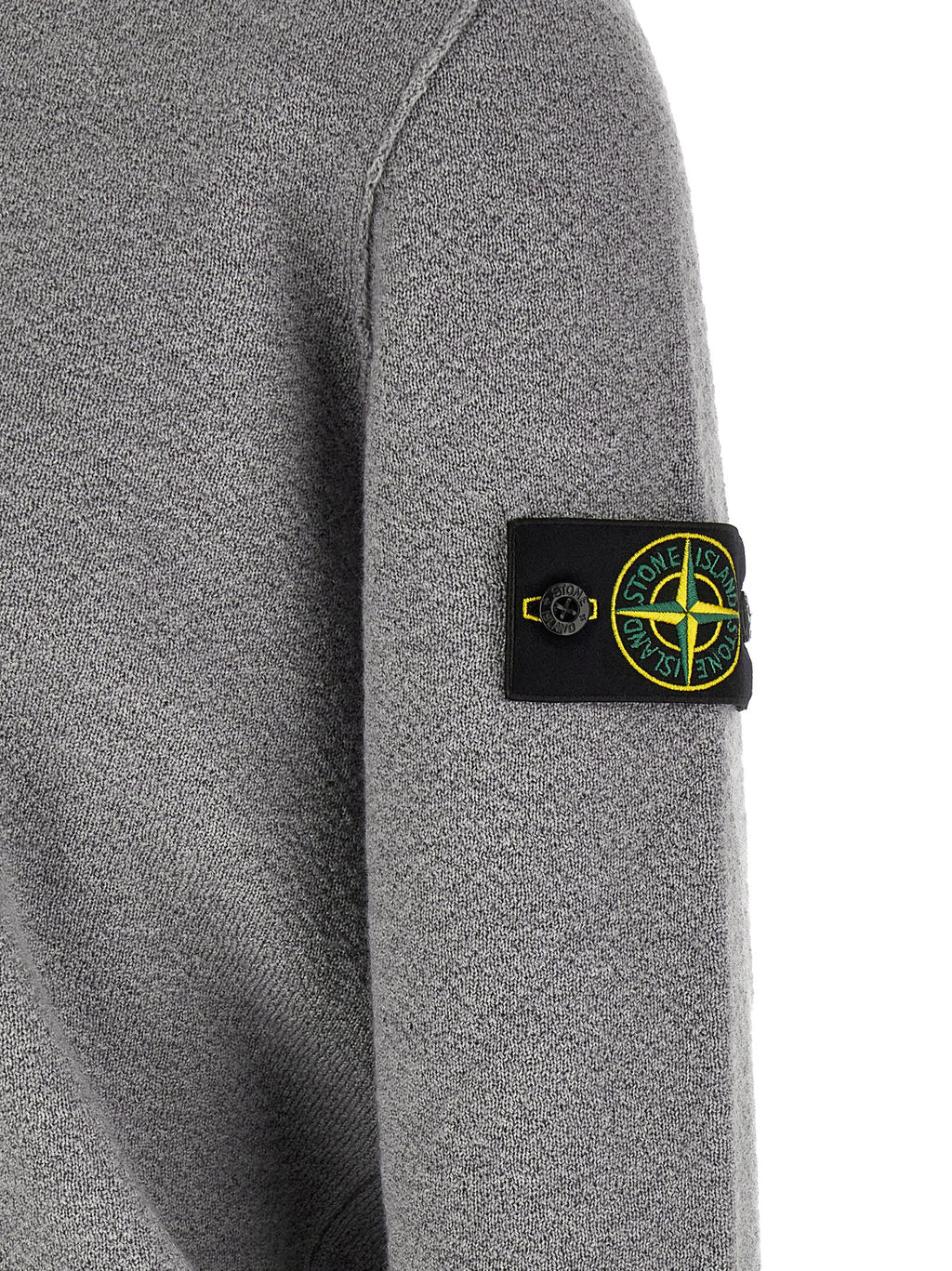 Grauer Cardigan aus reiner Schurwolle