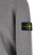 Grauer Cardigan aus reiner Schurwolle