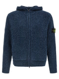 Blauer Baumwollcardigan
