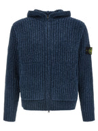 Blauer Baumwollcardigan