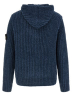 Blauer Baumwollcardigan