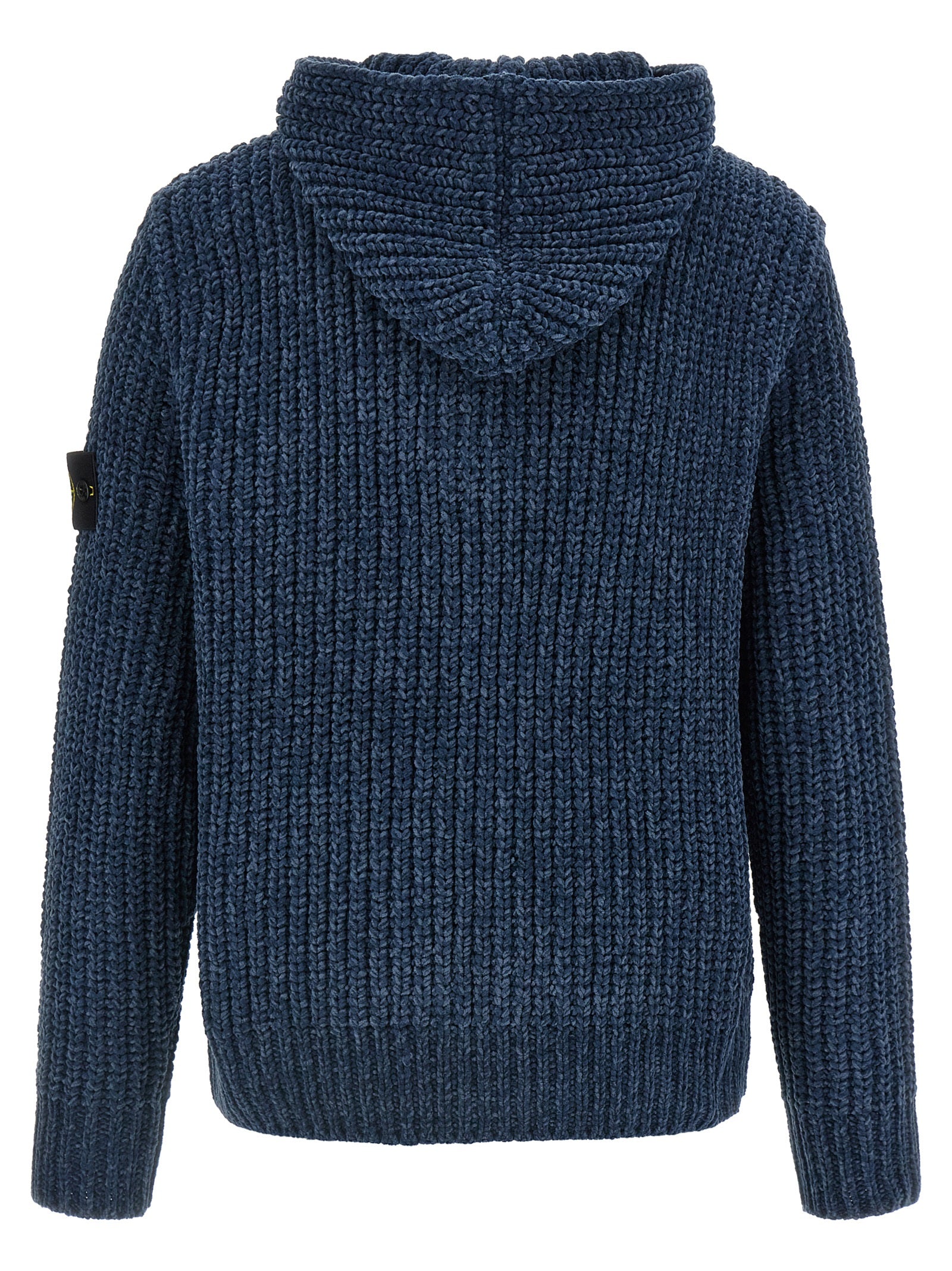 Blauer Baumwollcardigan