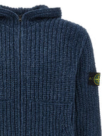 Blauer Baumwollcardigan