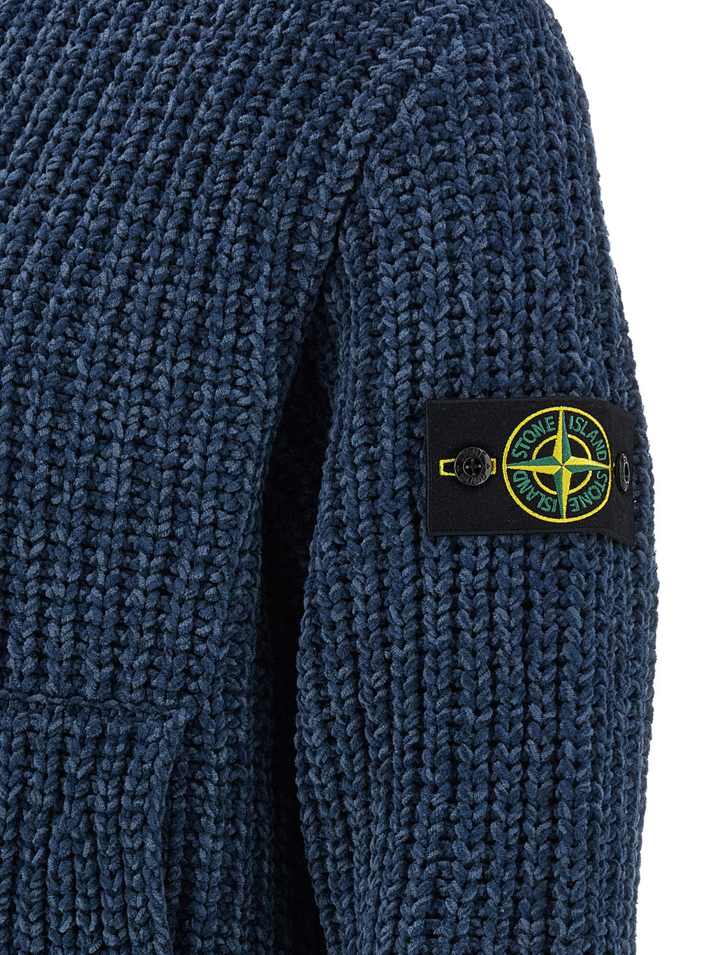 Blauer Baumwollcardigan