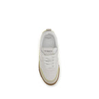Weiße Low-Top-Sneaker aus Kalbsleder Bos Taurus