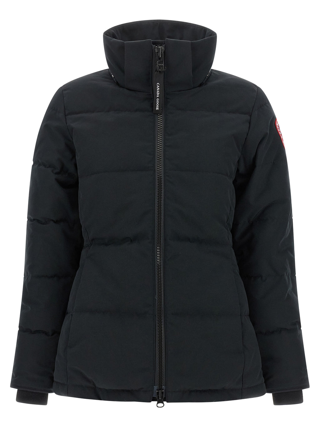 Schwarzer Parka aus Polyester