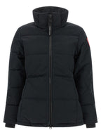 Schwarzer Parka aus Polyester