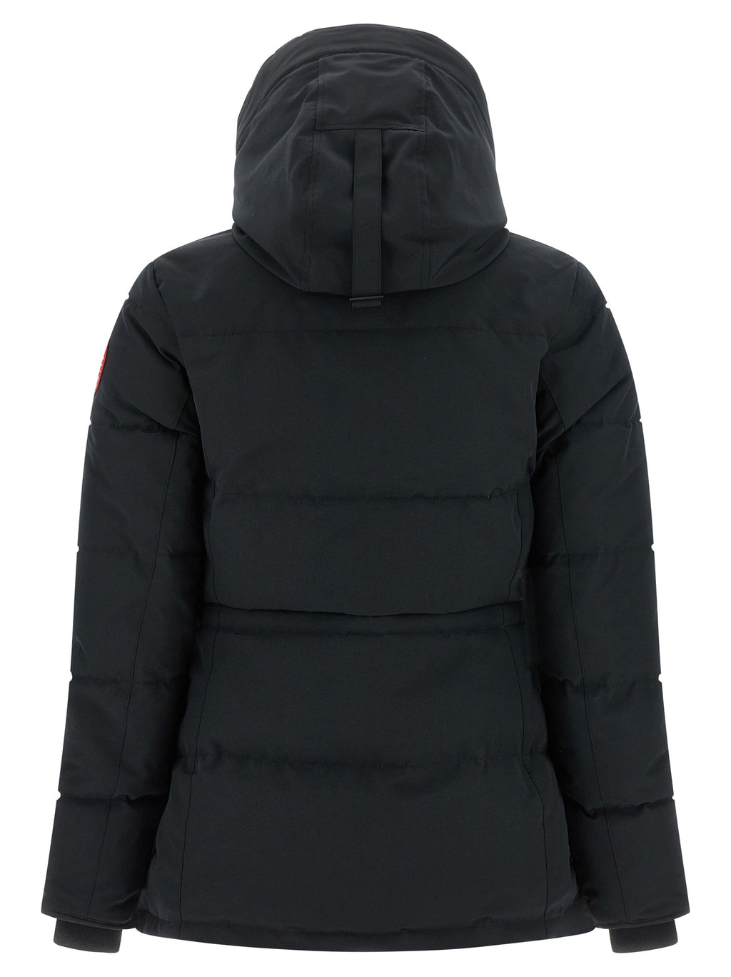 Schwarzer Parka aus Polyester