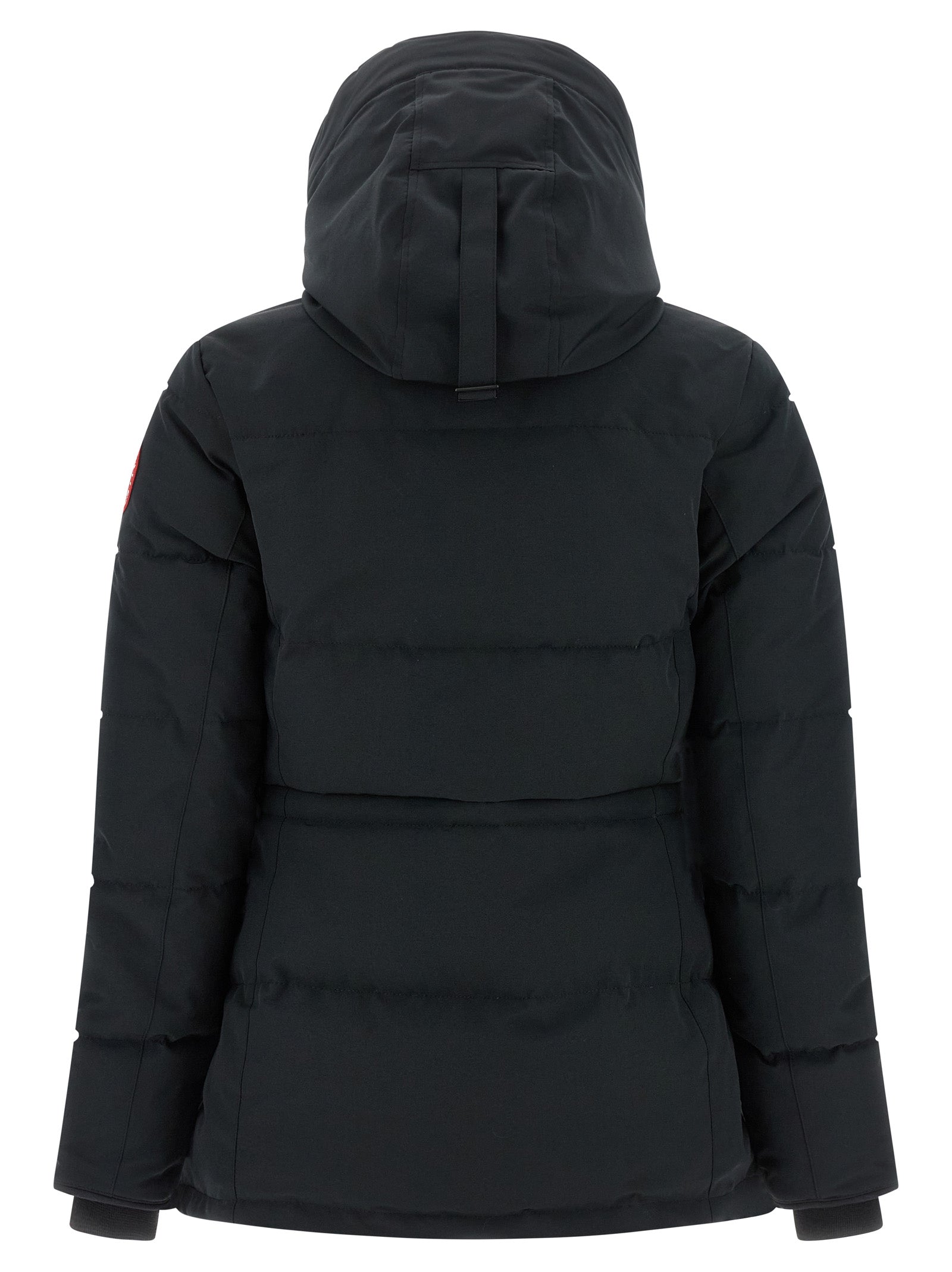 Schwarzer Parka aus Polyester