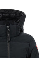 Schwarzer Parka aus Polyester