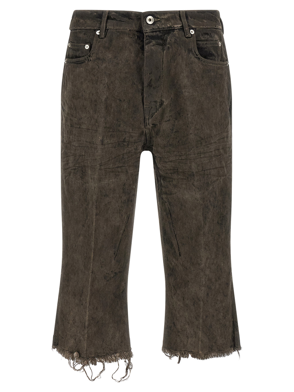 Graue Cargoshorts aus Baumwolle