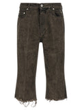 Graue Cargoshorts aus Baumwolle