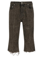 Graue Cargoshorts aus Baumwolle