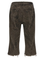 Graue Cargoshorts aus Baumwolle
