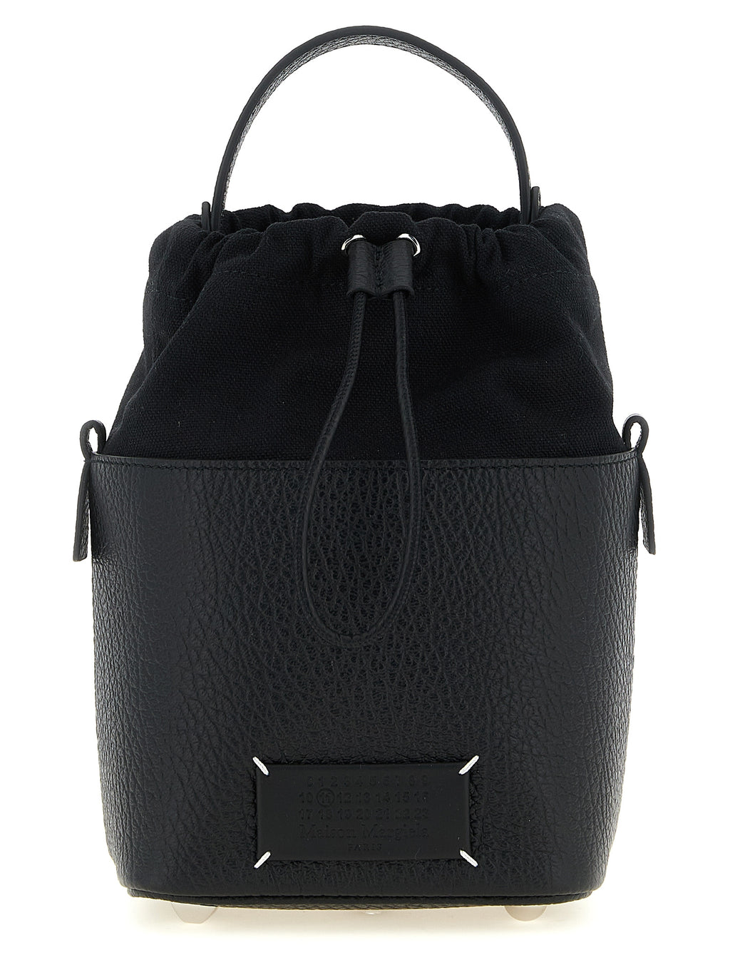 Schwarze Kalbsleder-Schultertasche