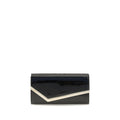 Schwarzes Kalbsleder Bos Taurus Portemonnaie Jimmy Choo