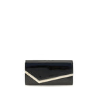 Schwarzes Kalbsleder Bos Taurus Portemonnaie Jimmy Choo