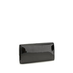 Schwarzes Kalbsleder Bos Taurus Portemonnaie Jimmy Choo