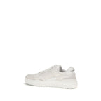 Weiße Low-Top-Sneaker aus Polyester