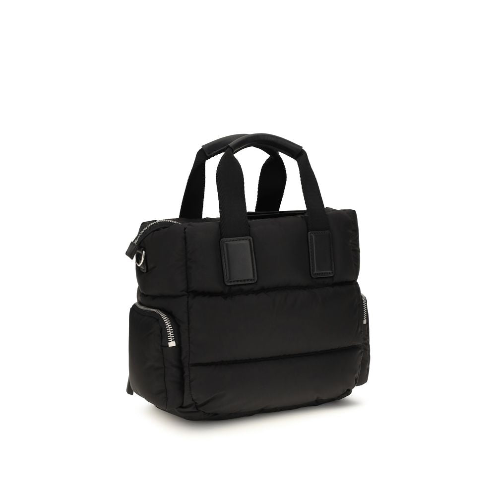Schwarze Bos Taurus Kalbsleder Schultertasche Moncler