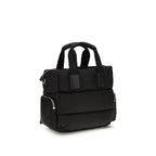 Schwarze Bos Taurus Kalbsleder Schultertasche Moncler